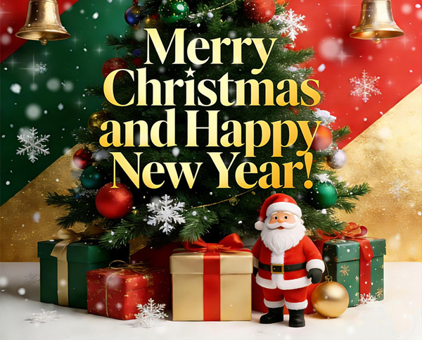 Празнични поздравления: Весела Коледа и Честита Нова Година!